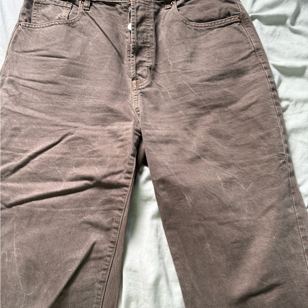 PacSun Women's Straight Leg Jeans in Brown